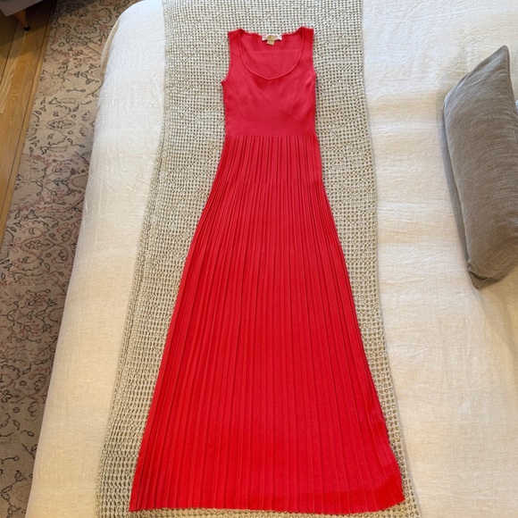MICHAEL KORS Ribbed Knit Tank Dress in Red Coral sz M EUC - Picture 8 of 15
